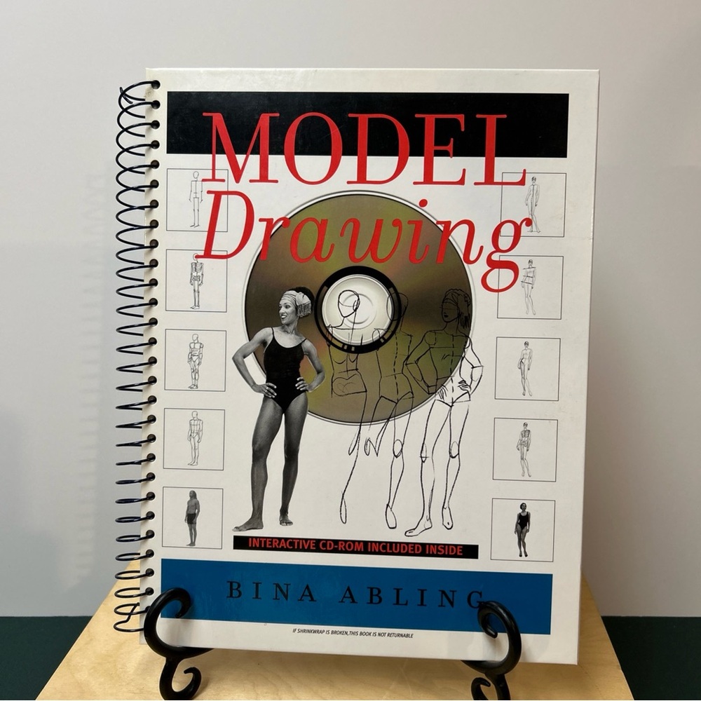 MODEL DRAWING By‎ Bina Abling 2003 Hardcover - Interactive CD-ROM Included